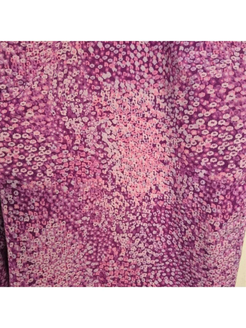 Nine West Women's Pink & Purple Printed Skinny Leg Capris Size 18W - Picture 2 of 7